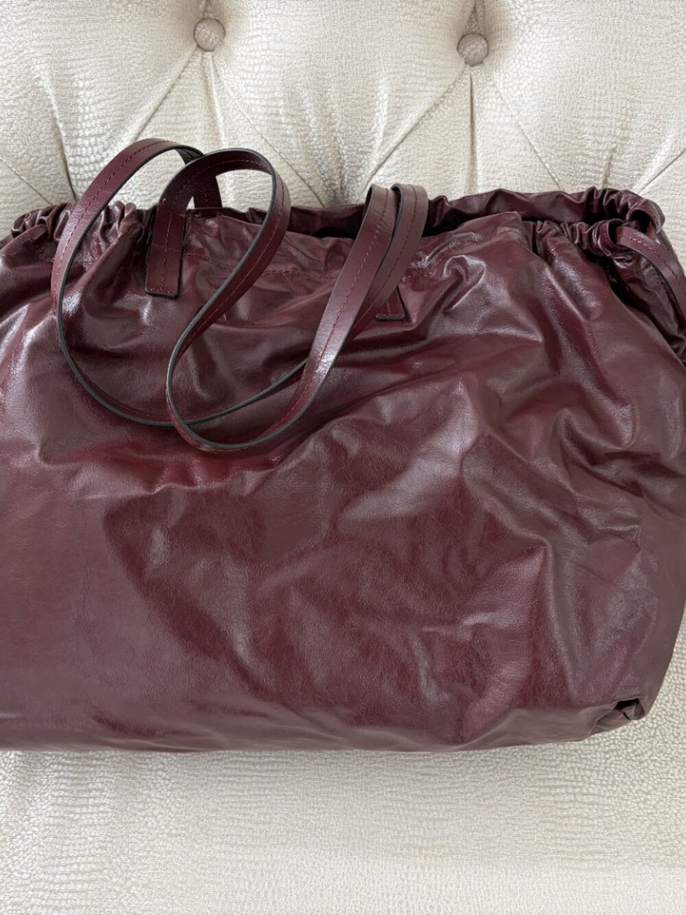 Isabel Marant Bag Porte Epaule Chagaar Bag, Burgundy, NWT - Picture 4 of 9
